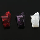 3 x Plastic fingers inch guitar plectrum