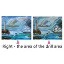 Sea Full Drill Diamond Painting DIY Embroidery Kits Cross Stitch Art Decor