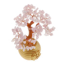 Money Wealth Bag Feng Shui Lucky Tree Natural Pink Crystal Tree