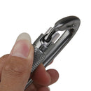 Self-locking Mountaineering Rock Tree Climbing Aluminum Carabiner 24KN