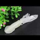 transparent luminous soft squid lure baits 10.5cm/8g bass trolling fishing lur Z