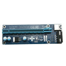 USB 3.0 PCI-E Express 1x to16x Extender Riser Card Adapter SATA Power Cable A