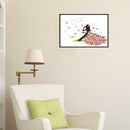 5D DIY Diamond Painting Happy Flowers Girl Cross Stitch Embroidery Mosaic