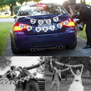 Just Married Garland Wedding Banner Car Bunting Western Venue Party Decor Sign
