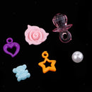 3-5mm Plastic Beads Assorted Colour Children Kids DIY Craft Supplies Lot