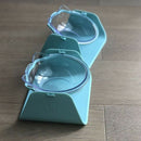15 Degree Adjustable Pet Feeder Bowl Dog Cat Adjustable Feed Bowl Waterer F