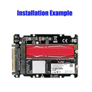 M.2 NVME SSD Key M Key B SSD to U.2 SFF-8639 Adapter Card Converter for PC A