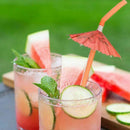 120Pcs Umbrella Disposable Bendy Drinking Straws For Luau Hawaii Beach Part B9A7