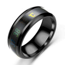 8Mm Mood Rings For Lovers Color Changing Temperature Celsius Display Novelt C8Y2