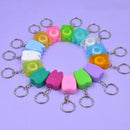 Portable Dental Floss Teeth Clean KeyRing Keychain Travel 15M Random Color  3C