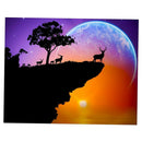 Full Drill Animal Moon DIY 5D Diamond Painting Embroidery Kit Room Decor