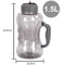 1.5L Large Capacity Sports Water Bottle w/ Straw For Outdoor Cycling Gym Drink