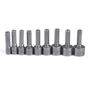 5-13mm steel power nut driver drill bit set 1/4" hex shank metric socket wrencM&