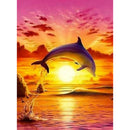 5D DIY Full Drill Diamond Painting Dolphin Cross Stitch Embroidery (439)