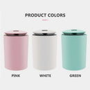 USB Essential Oil Diffuser Air Humidifier 260ml Tank for Bedrooms Pink