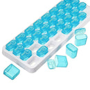 One Month Pill Organiser 31 Day Box Lid Medicine Tablet Blue Storage Dispen W0Z6