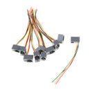 10Pcs 616E 4P4C RJ9 Female Telephone Connector Adapter with 4 Wires S -Q