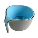 Double Layer Drainer with Strainer Bowl for Washing Rice Fruits Newest Useful