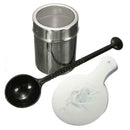 Chocolate Shaker Duster + 16pcs Cappuccino Coffee Stencils + Measure Spoon