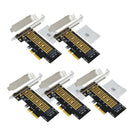 5Pcs PCIE to NGFF/M.2 Adapter M.2 to Desktop PCIE X4 X8 X16 NVM express SSD Pci