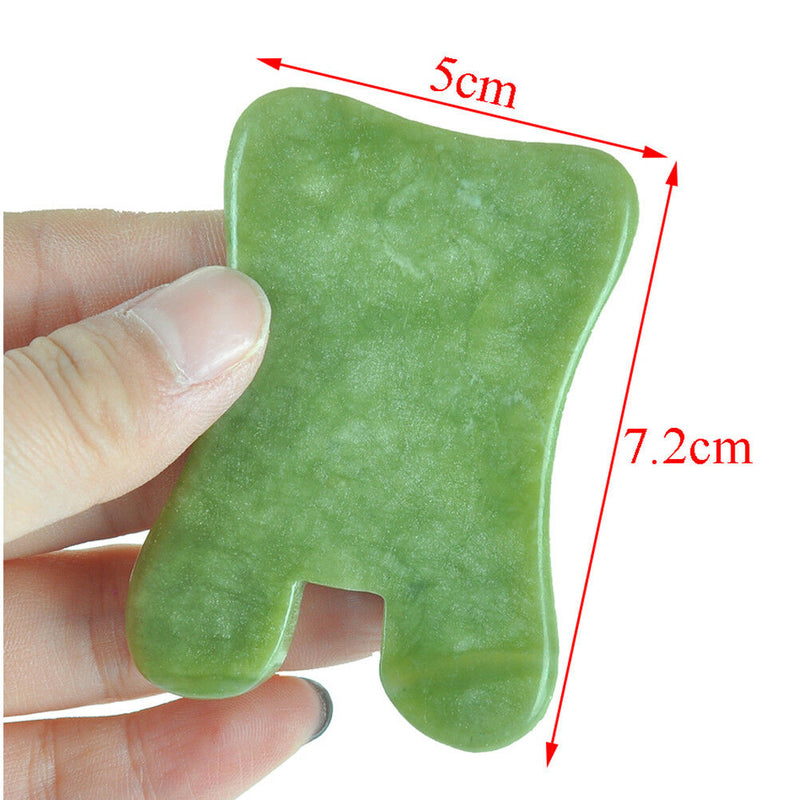 Gua Sha facial massage chinese medicine natural jade board scraping tool SPTOCA