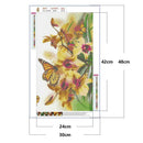 5D Full Drill Diamond Painting Flower Butterfly Cross Stitch Kits (hg334)