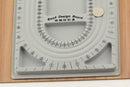 Flocked Bead Board String Beading Jewelry Design Organiser Tray DIY Craft Gray