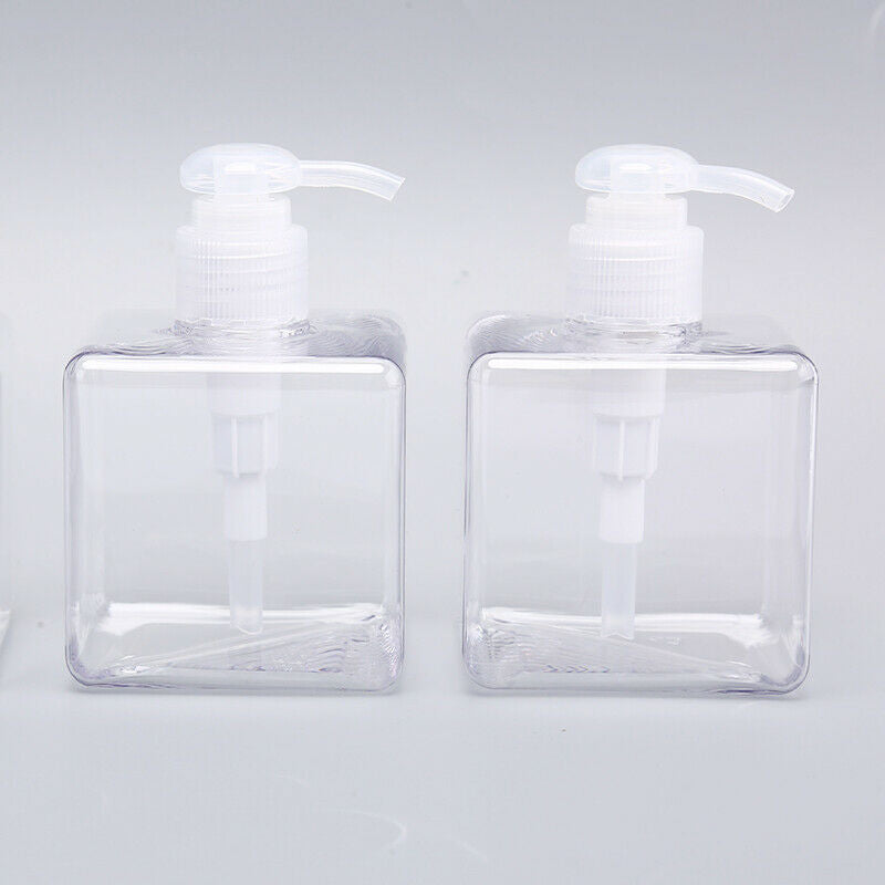 250ml Empty Emulsion Bottle Transparent Plastic Liquid Dispenser Shampoo Bot Gw