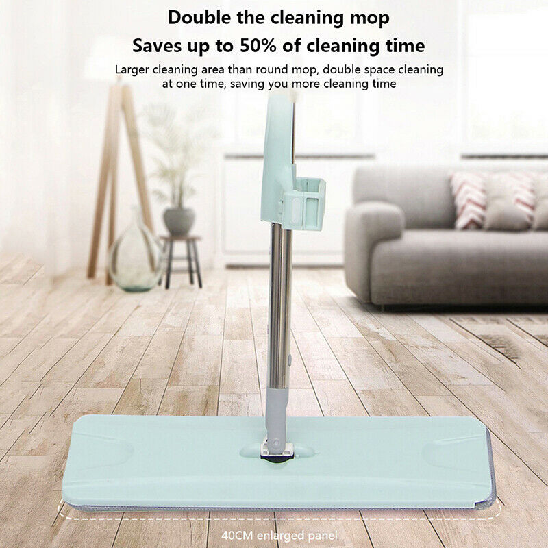 Dry Wet Flat Floor Mop Washable Microfiber Cleaning Pads Home Floor Clean Kn