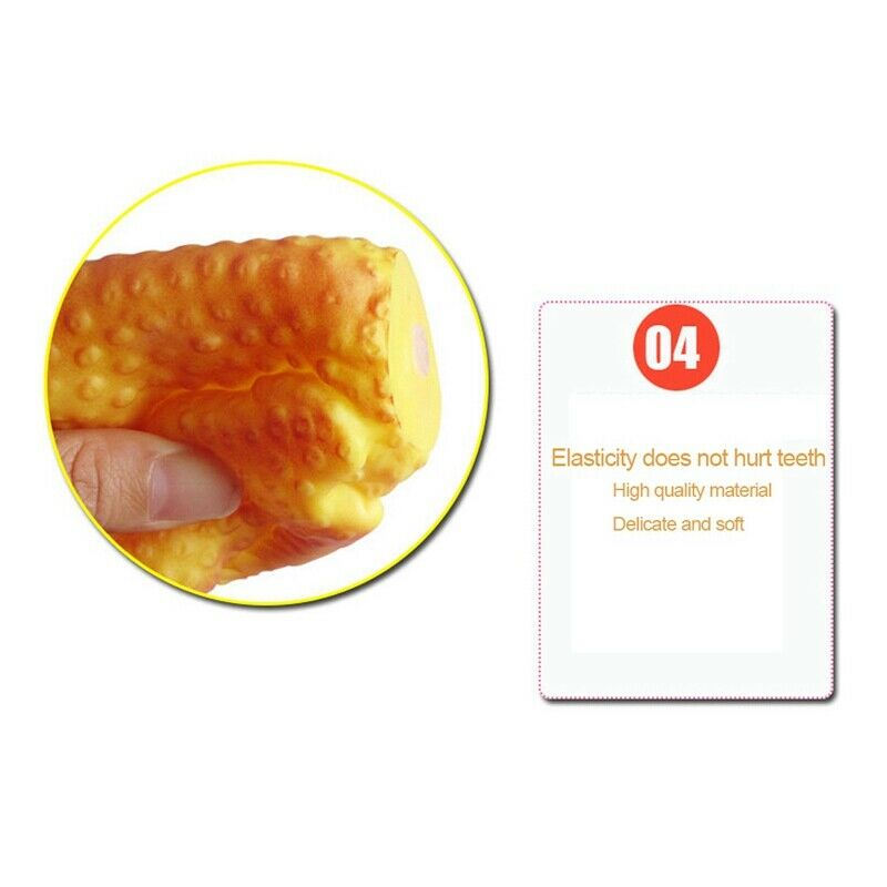 Dog Toys Simulation Silicone Roasted Chicken Tooth-resistant Teeth Pet Trai M3Z5