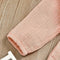 2pcs Clothes Set Baby Kids Girls Solid Color Rompers+Headband (Pink 12-18M) A