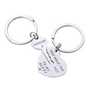 Romantic Couple Keychain Keyring Keyfob Valentine's Day Lover Gift Heart Key  3C