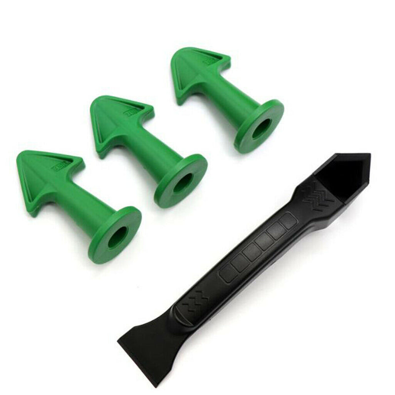 Caulk Nozzle Scraper Grout Kit Spatulas Set Hand Tools For Home Industrial Green