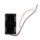 Black Tow Layers 4 x 1.5V AA Batteries Battery Holder Case Box w Wire Leads L5G5