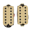 Wired Electric Guitar  Double Coil Pickup Set Neck+Bridge, Beige