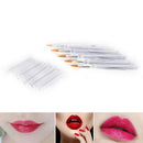 5Pcs Disposable Professional Lip Brush Lipstick Beauty Applicator Make Up Tool L