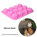 12 Shapes Silicone Mooncake Mold Handmade Soap Mould Cake Decorating Tools