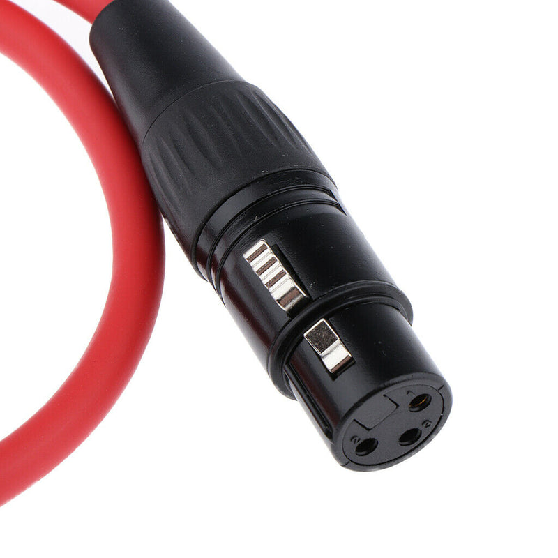 2 Pieces 3-Pin XLR Male to Female Mic Cable Fit for Studio Recording 0.5m+1m