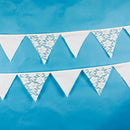 12 Flags 3.2m Lace Rose Leaves Flags Pennant Wedding Birthday Party Decor
