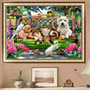 30 * 40cm DIY 5D Animal Diamond Painting Cat Dog Rabbit Pattern Diamond Cro