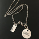 Punk Gothic Women Girls Round Metal Lock Pendant Chain Necklace Jewelry Gi BX