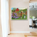 5D DIY Full Drill Diamond Painting Rural Landscape Cross Stitch Work (02)