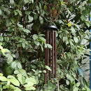 5 Tubes Wood Metal Aluminum Wind Bell Chimes Hanging Home Decoration Crafts Wind