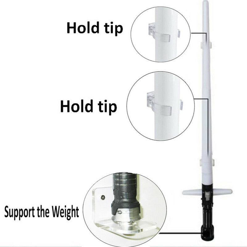 Clear Acrylic Display Stand Holder for Light Saber Rack Bracket Support