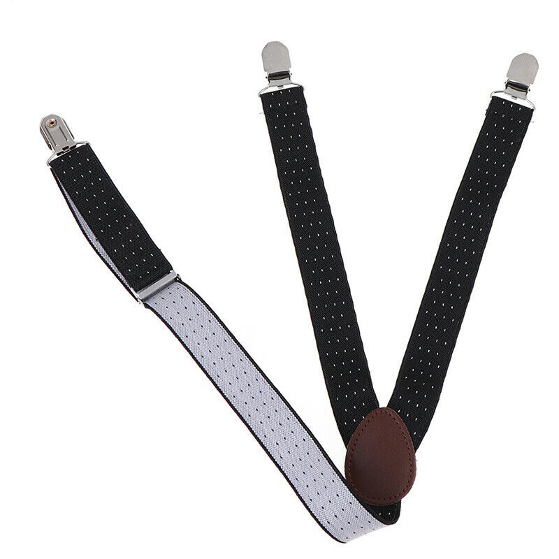 1Pair Mens Shirt Stays Garters Military Holder Non-slip Clamps Leg Suspender Gw