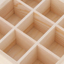 Multi-grid Wooden Jewelry Storage Case Handmade Storage Box Treasure Chest Wood