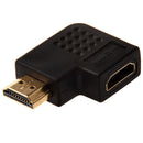 HDMI Right Angle Port Saver Adapter (Male to Female) - 270 Degree - Vertica