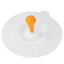 Silicone Cup Cover Cute Small Bean Sprout Heat Resistant Cups Lid (Orange) A