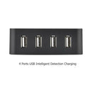 4 USB Ports Travel Phone Charging Station Socket AC Power Strip Charger US A