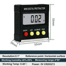 Cube Angle Inclinometer Gauge Meter Digital LCD Protractor Level Electronic